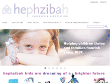 Tablet Screenshot of hephzibahhome.org